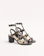 Valentino Rockstud Calfskin Ankle Strap Sandal 60 Mm - Image 6
